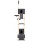 vidaXL Árbol rascador para gatos suelo a techo gris oscuro 277-303 cm vidaXL Árbol rascador para gatos suelo a techo gris oscuro 277-303 cm