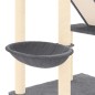 vidaXL Árbol rascador para gatos suelo a techo gris oscuro 277-303 cm vidaXL Árbol rascador para gatos suelo a techo gris oscuro 277-303 cm