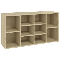 vidaXL Banco zapatero contrachapada color roble 103x30x54,5 cm
