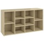 vidaXL Banco zapatero contrachapada color roble 103x30x54,5 cm vidaXL Banco zapatero contrachapada color roble 103x30x54,5 cm