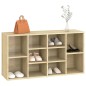 vidaXL Banco zapatero contrachapada color roble 103x30x54,5 cm vidaXL Banco zapatero contrachapada color roble 103x30x54,5 cm