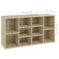 vidaXL Banco zapatero contrachapada color roble 103x30x54,5 cm vidaXL Banco zapatero contrachapada color roble 103x30x54,5 cm