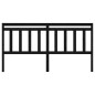 vidaXL Cabecero de cama madera maciza de pino negro 186x4x100 cm vidaXL Cabecero de cama madera maciza de pino negro 186x4x100 cm