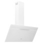 vidaXL Campana extractora pared acero y vidrio templado blanco 90 cm