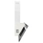 vidaXL Campana extractora pared acero y vidrio templado blanco 90 cm