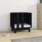 vidaXL Caseta para perros madera maciza de pino negro 50x40x52 cm