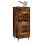 vidaXL Aparador madera de ingeniería roble ahumado 34,5x34x90 cm vidaXL Aparador madera de ingeniería roble ahumado 34,5x34x90 cm