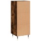 vidaXL Aparador madera de ingeniería roble ahumado 34,5x34x90 cm vidaXL Aparador madera de ingeniería roble ahumado 34,5x34x90 cm