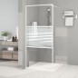 vidaXL Mampara de ducha vidrio ESG transparente blanco 90x195 cm vidaXL Mampara de ducha vidrio ESG transparente blanco 90x195 cm
