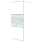 vidaXL Mampara de ducha vidrio ESG transparente blanco 90x195 cm vidaXL Mampara de ducha vidrio ESG transparente blanco 90x195 cm