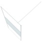 vidaXL Mampara de ducha vidrio ESG transparente blanco 90x195 cm vidaXL Mampara de ducha vidrio ESG transparente blanco 90x195 cm