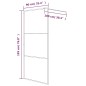 vidaXL Mampara de ducha vidrio ESG transparente blanco 90x195 cm vidaXL Mampara de ducha vidrio ESG transparente blanco 90x195 cm