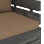 vidaXL Sillón de jardín con cojines madera de pino vidaXL Sillón de jardín con cojines madera de pino