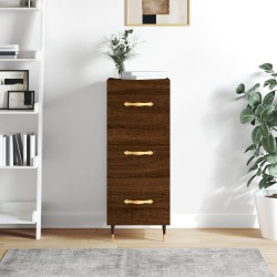 vidaXL Aparador madera de ingeniería marrón roble 34,5x34x90 cm