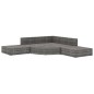 vidaXL Set de muebles de jardín 6 pzas y cojines ratán sintético gris vidaXL Set de muebles de jardín 6 pzas y cojines ratán sintético gris