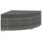 vidaXL Set de muebles de jardín 6 pzas y cojines ratán sintético gris vidaXL Set de muebles de jardín 6 pzas y cojines ratán sintético gris