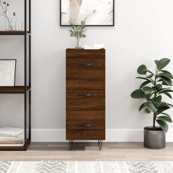 vidaXL Aparador madera de ingeniería marrón roble 34,5x34x90 cm