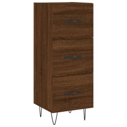 vidaXL Aparador madera de ingeniería marrón roble 34,5x34x90 cm