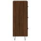 vidaXL Aparador madera de ingeniería marrón roble 34,5x34x90 cm vidaXL Aparador madera de ingeniería marrón roble 34,5x34x90 cm