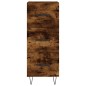 vidaXL Aparador madera de ingeniería roble ahumado 34,5x34x90 cm vidaXL Aparador madera de ingeniería roble ahumado 34,5x34x90 cm