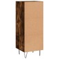 vidaXL Aparador madera de ingeniería roble ahumado 34,5x34x90 cm vidaXL Aparador madera de ingeniería roble ahumado 34,5x34x90 cm