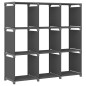 vidaXL Estantería de 9 cubos de tela gris 103x30x107,5 cm vidaXL Estantería de 9 cubos de tela gris 103x30x107,5 cm