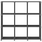 vidaXL Estantería de 9 cubos de tela gris 103x30x107,5 cm vidaXL Estantería de 9 cubos de tela gris 103x30x107,5 cm