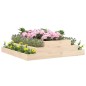 vidaXL Jardinera de madera maciza de pino 110x110x27 cm vidaXL Jardinera de madera maciza de pino 110x110x27 cm