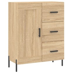 vidaXL Aparador de madera de ingeniería roble Sonoma 69,5x34x90 cm
