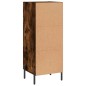 vidaXL Aparador madera de ingeniería roble ahumado 34,5x34x90 cm vidaXL Aparador madera de ingeniería roble ahumado 34,5x34x90 cm