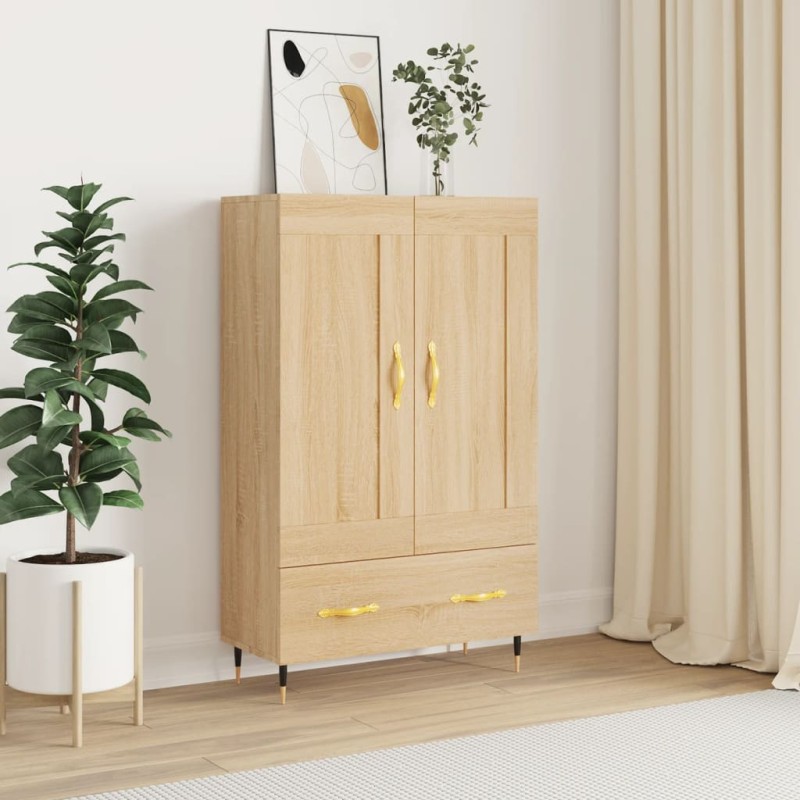 vidaXL Aparador alto madera de ingeniería roble Sonoma 69,5x31x115 cm vidaXL Aparador alto madera de ingeniería roble Sonoma 69,5x31x115 cm
