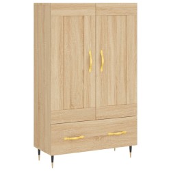 vidaXL Aparador alto madera de ingeniería roble Sonoma 69,5x31x115 cm