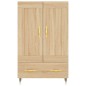 vidaXL Aparador alto madera de ingeniería roble Sonoma 69,5x31x115 cm vidaXL Aparador alto madera de ingeniería roble Sonoma 69,5x31x115 cm