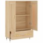 vidaXL Aparador alto madera de ingeniería roble Sonoma 69,5x31x115 cm vidaXL Aparador alto madera de ingeniería roble Sonoma 69,5x31x115 cm