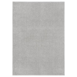 vidaXL Alfombra de pelo corto gris claro 240x340 cm
