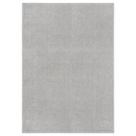 vidaXL Alfombra de pelo corto gris claro 240x340 cm