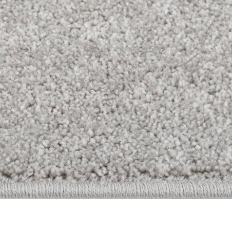 vidaXL Alfombra de pelo corto gris claro 240x340 cm