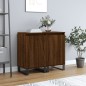 vidaXL Aparadores 2 uds madera de ingeniería marrón roble 40x35x70 cm