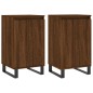 vidaXL Aparadores 2 uds madera de ingeniería marrón roble 40x35x70 cm