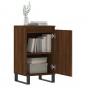 vidaXL Aparadores 2 uds madera de ingeniería marrón roble 40x35x70 cm