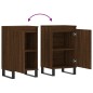 vidaXL Aparadores 2 uds madera de ingeniería marrón roble 40x35x70 cm