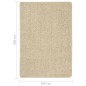 vidaXL Alfombra peluda antideslizante color crema 160x230 cm vidaXL Alfombra peluda antideslizante color crema 160x230 cm