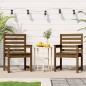 vidaXL Sillas jardín 2 unidades madera pino marrón miel 60x48x91 cm vidaXL Sillas jardín 2 unidades madera pino marrón miel 60x48x91 cm