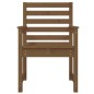 vidaXL Sillas jardín 2 unidades madera pino marrón miel 60x48x91 cm vidaXL Sillas jardín 2 unidades madera pino marrón miel 60x48x91 cm