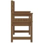 vidaXL Sillas jardín 2 unidades madera pino marrón miel 60x48x91 cm vidaXL Sillas jardín 2 unidades madera pino marrón miel 60x48x91 cm