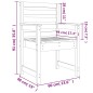 vidaXL Sillas jardín 2 unidades madera pino marrón miel 60x48x91 cm vidaXL Sillas jardín 2 unidades madera pino marrón miel 60x48x91 cm