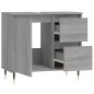 vidaXL Armario de baño madera contrachapada gris Sonoma 65x33x60 cm vidaXL Armario de baño madera contrachapada gris Sonoma 65x33x60 cm