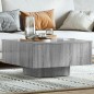 vidaXL Mesa de centro madera contrachapada gris Sonoma 60x60x31,5 cm vidaXL Mesa de centro madera contrachapada gris Sonoma 60x60x31,5 cm