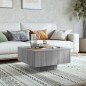 vidaXL Mesa de centro madera contrachapada gris Sonoma 60x60x31,5 cm vidaXL Mesa de centro madera contrachapada gris Sonoma 60x60x31,5 cm