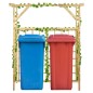 vidaXL Pérgola de jardín para 2 cubos de basura madera pino impregnada vidaXL Pérgola de jardín para 2 cubos de basura madera pino impregnada